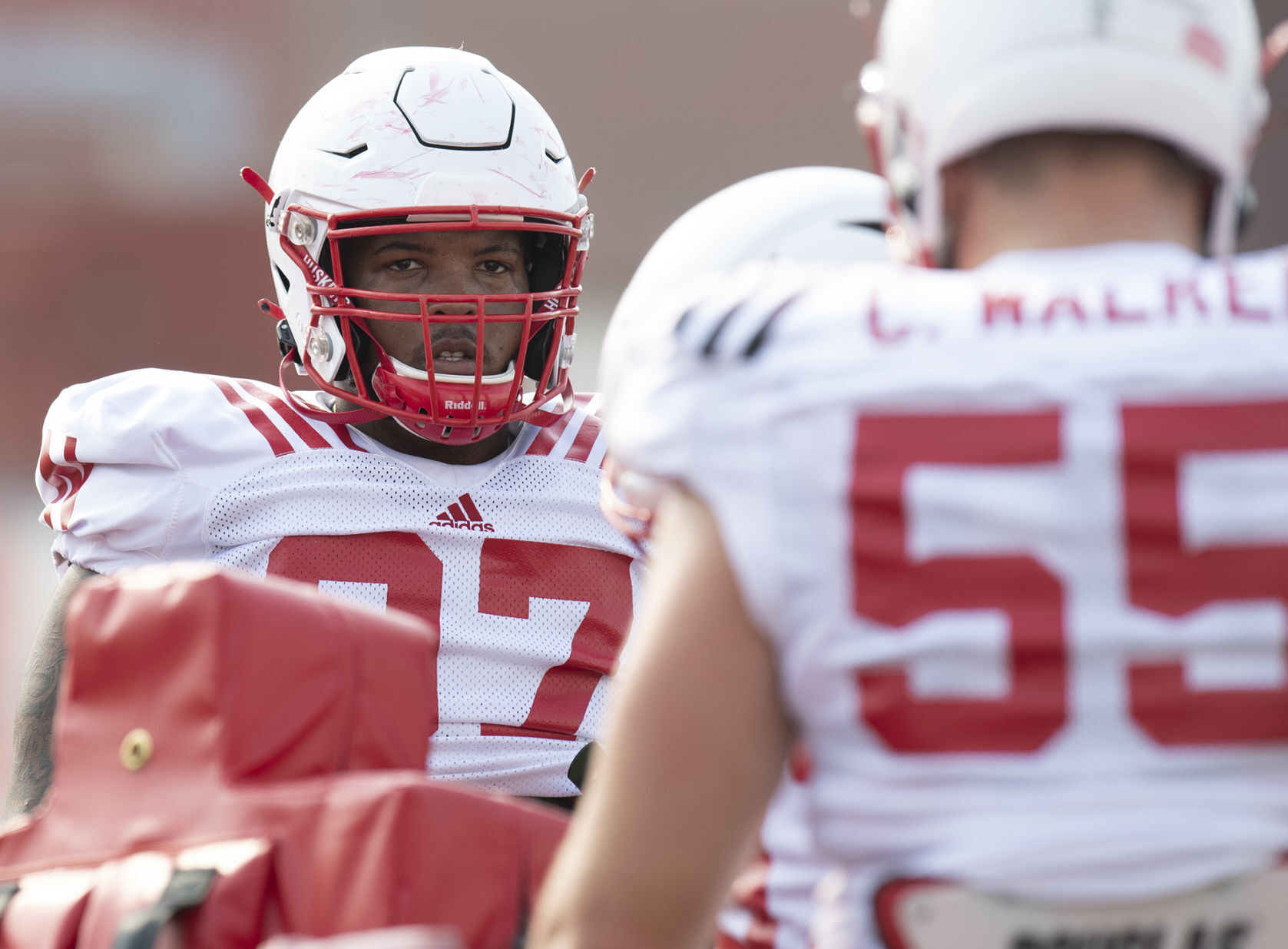 NU football practice, 8.4
